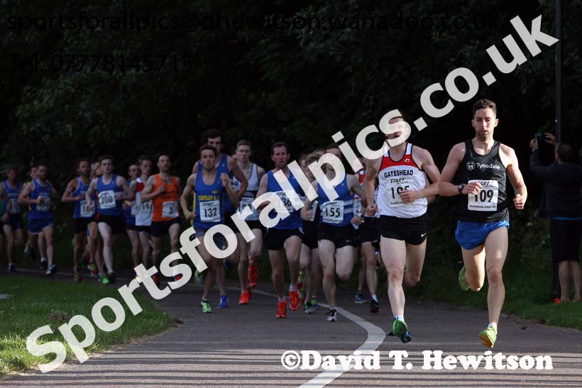 Senior mens Sunderland 5k Road Race. Photo: David T. Hewitson/Sports for All Pics